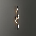 Fidora Applique murale sculpturale en laiton et silicone