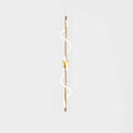 Fidora Applique murale sculpturale en laiton et silicone