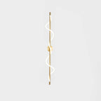 Fidora Applique murale sculpturale en laiton et silicone