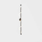 Fidora Applique murale sculpturale en laiton et silicone