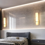 Luste  Applique Murale en Albâtre Bande en Laiton Forme