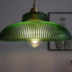 Suspension Vintage en Verre Vert