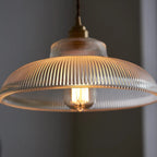 Suspension Vintage en Verre Vert