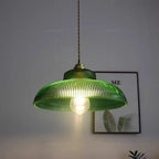 Suspension Vintage en Verre Vert