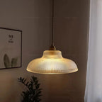 Suspension Vintage en Verre Vert