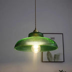 Suspension Vintage en Verre Vert