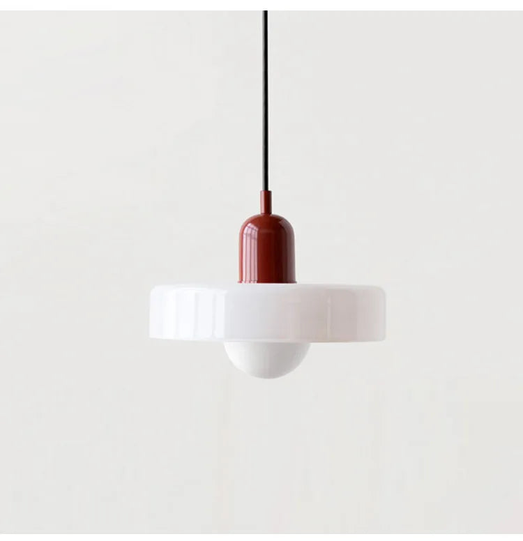 Lustre Bauhaus en Verre Nordique
