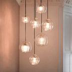 Suspension Globe en Verre June – Transparent & Ambre