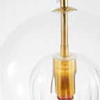 Suspension Globe en Verre June – Transparent & Ambre