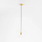 Suspension Globe en Verre June – Transparent & Ambre